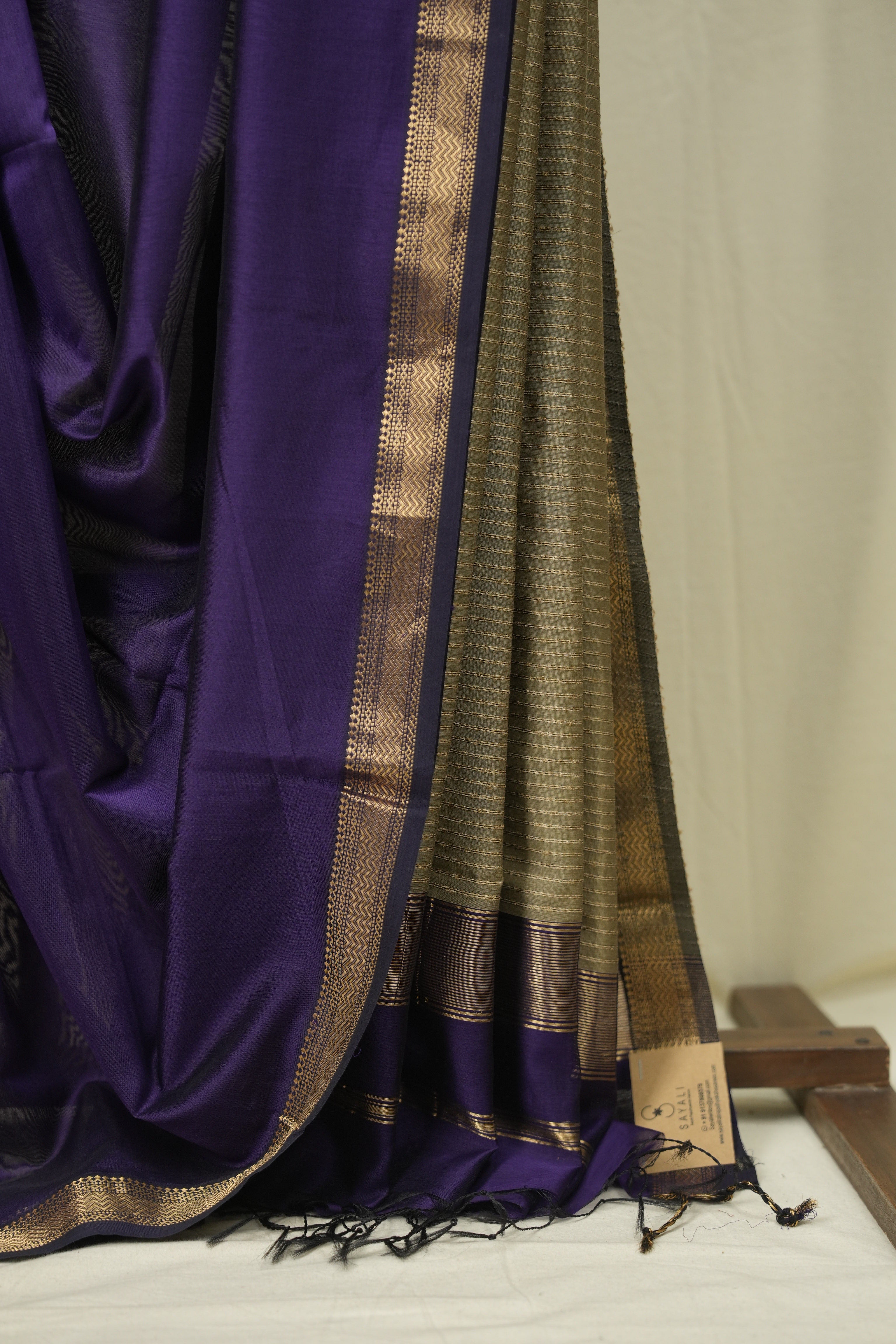 Purple Maheshwari Saree - SRPMS1252