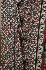 Black HBP Cotton Saree - SRBCS3010