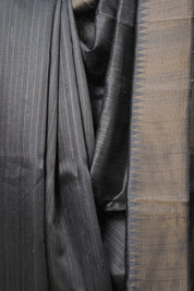 Grey Raw Silk Saree - SRGRSS905