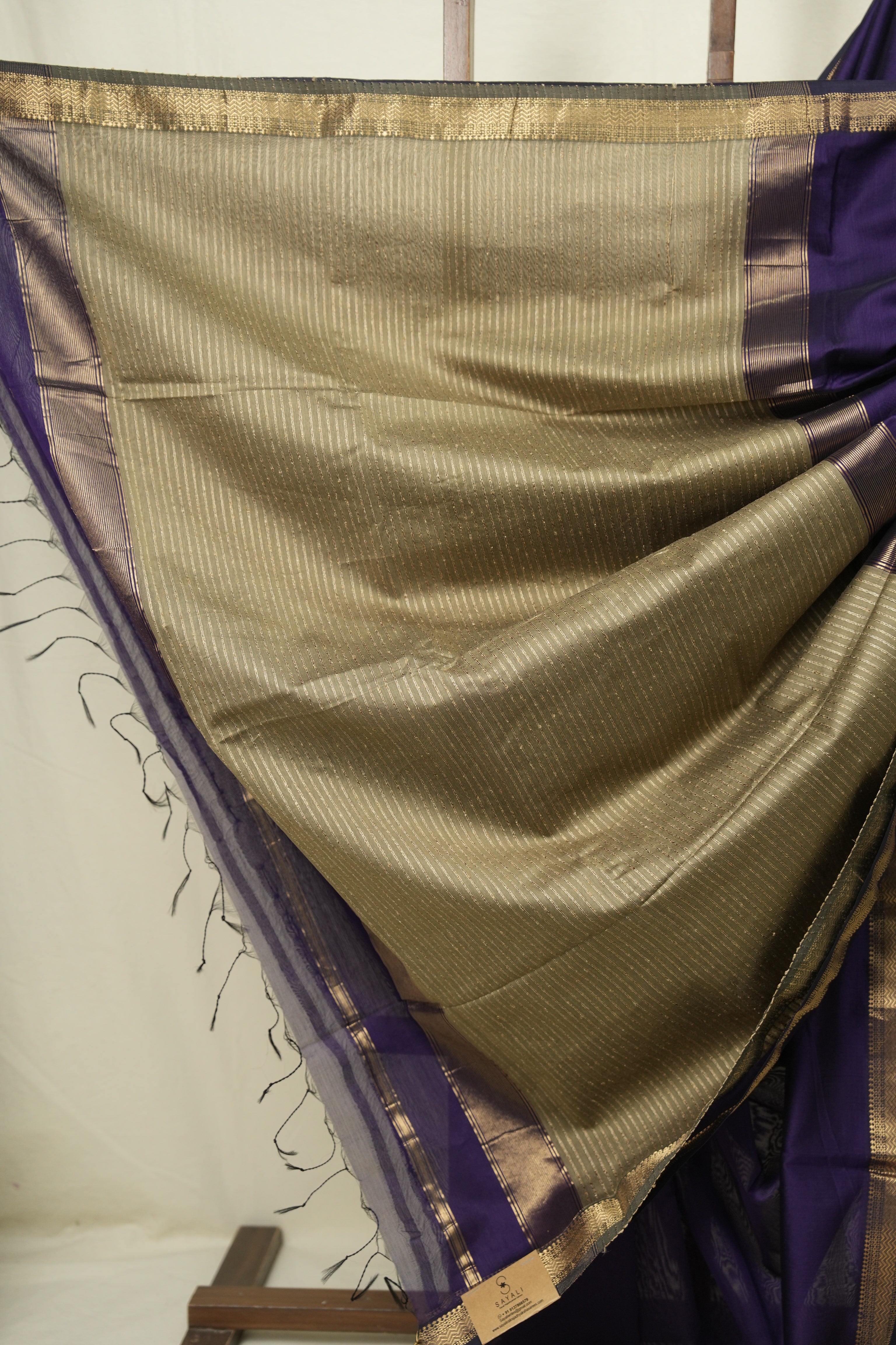 Purple Maheshwari Saree - SRPMS1252