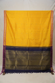 Yellow Kanjivaram Silk Saree-SRYKSS360