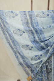 Light Blue HBP Chiffon Saree - SRRHCS33