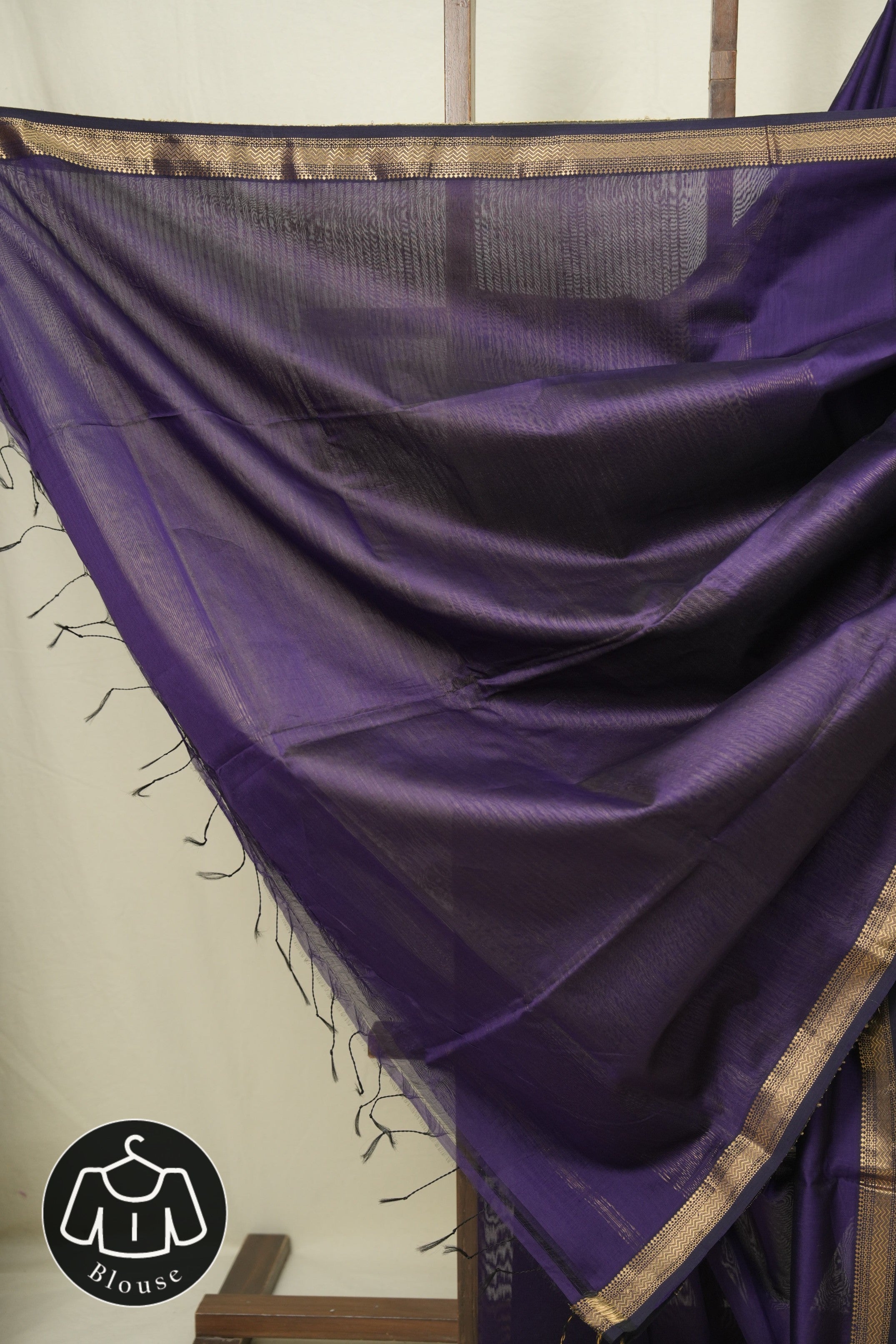Purple Maheshwari Saree - SRPMS1252