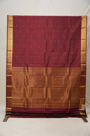 Maroon Kanjivaram Silk Saree - SRMKSS1005