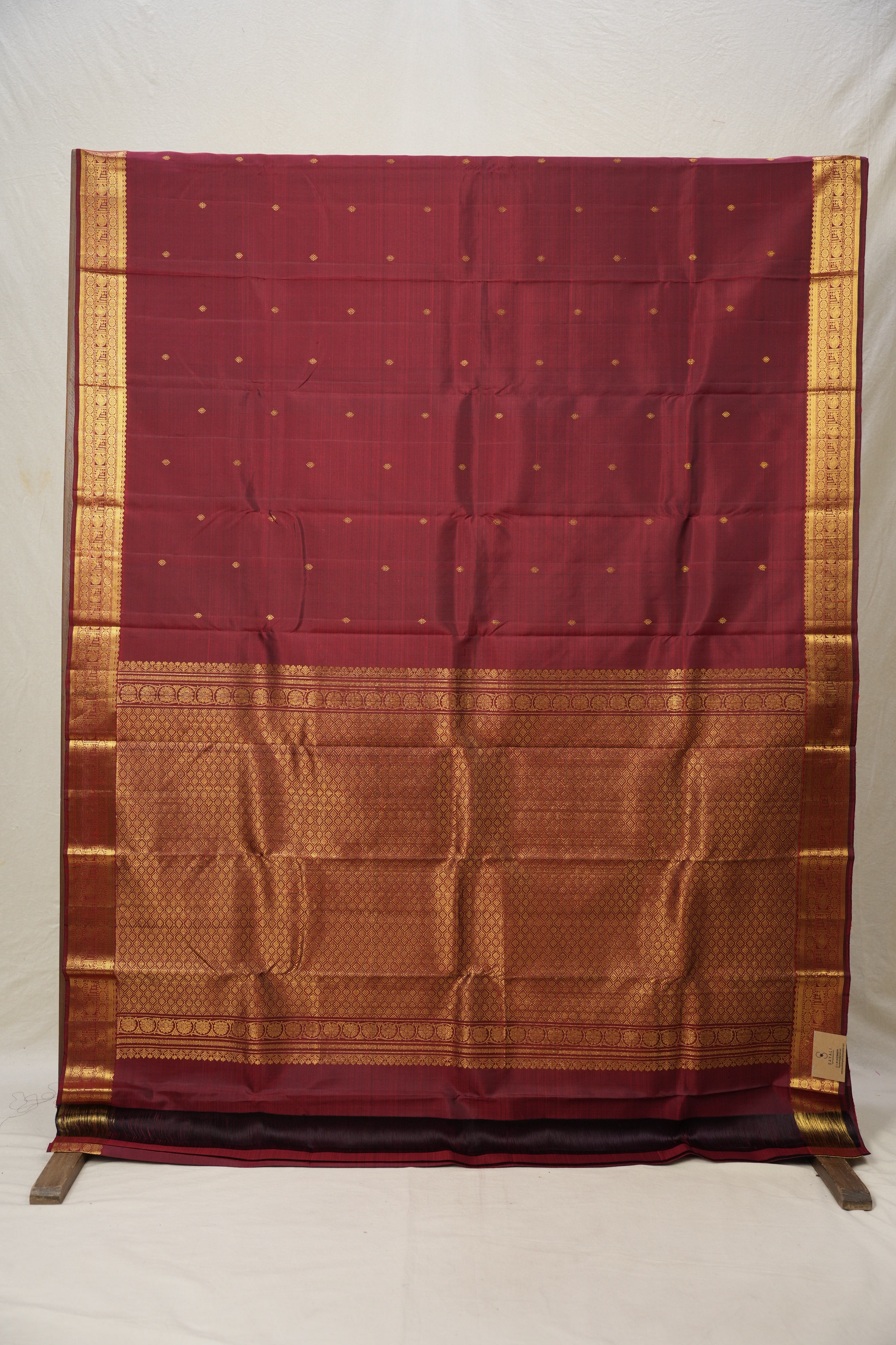 Maroon Kanjivaram Silk Saree - SRMKSS1005