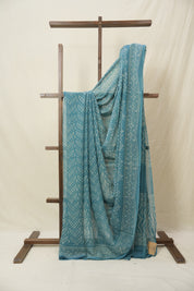 Powder Blue HBP Chiffon Saree - SRPBHCS31