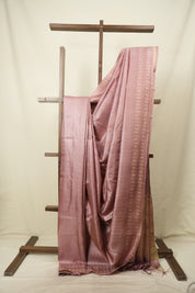 Mauve Tussar Silk Saree - SRMTSS1960