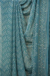 Powder Blue HBP Chiffon Saree - SRPBHCS31