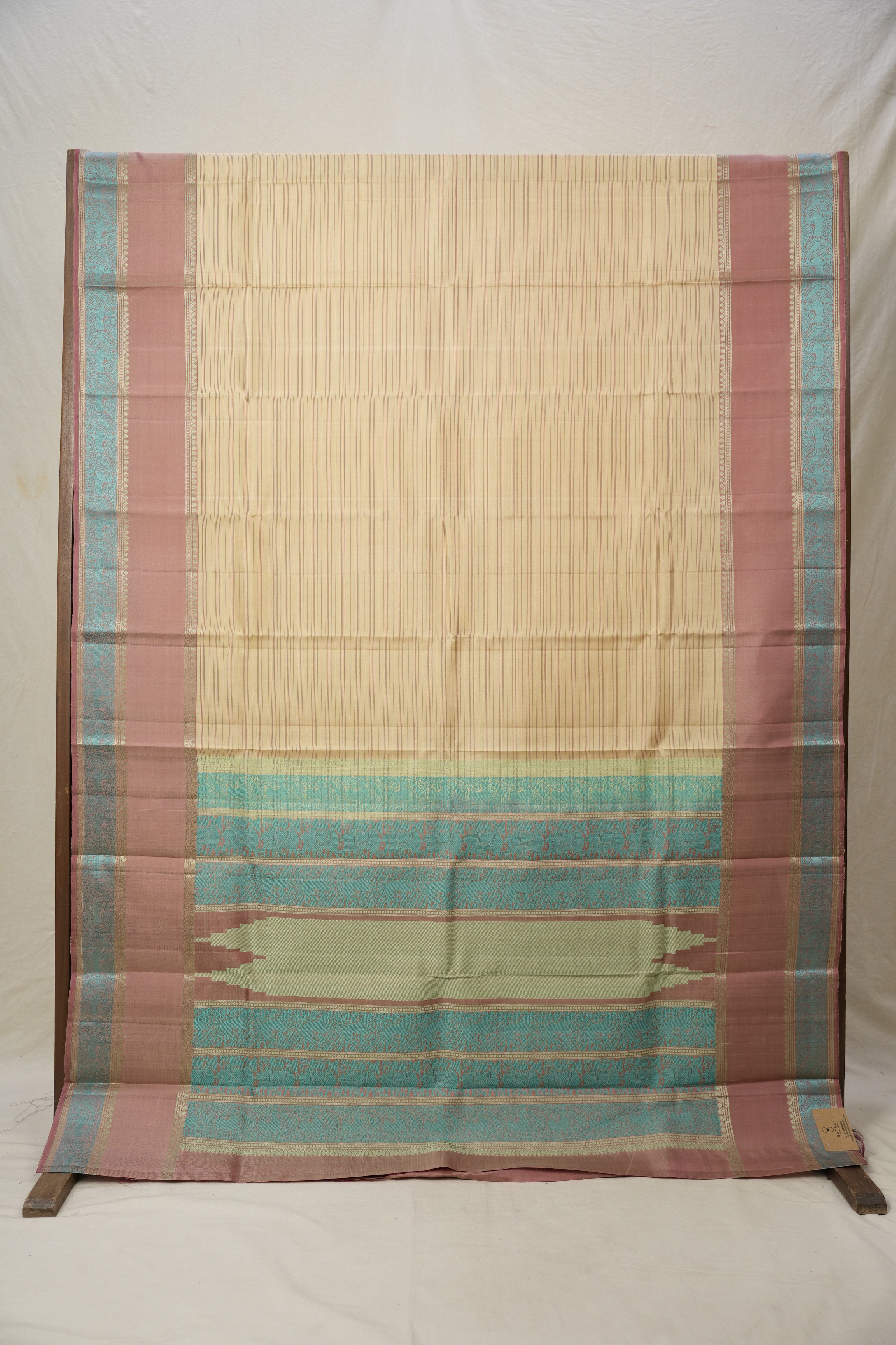 Beige Kanjivaram Silk Sarees-SRBKSS946