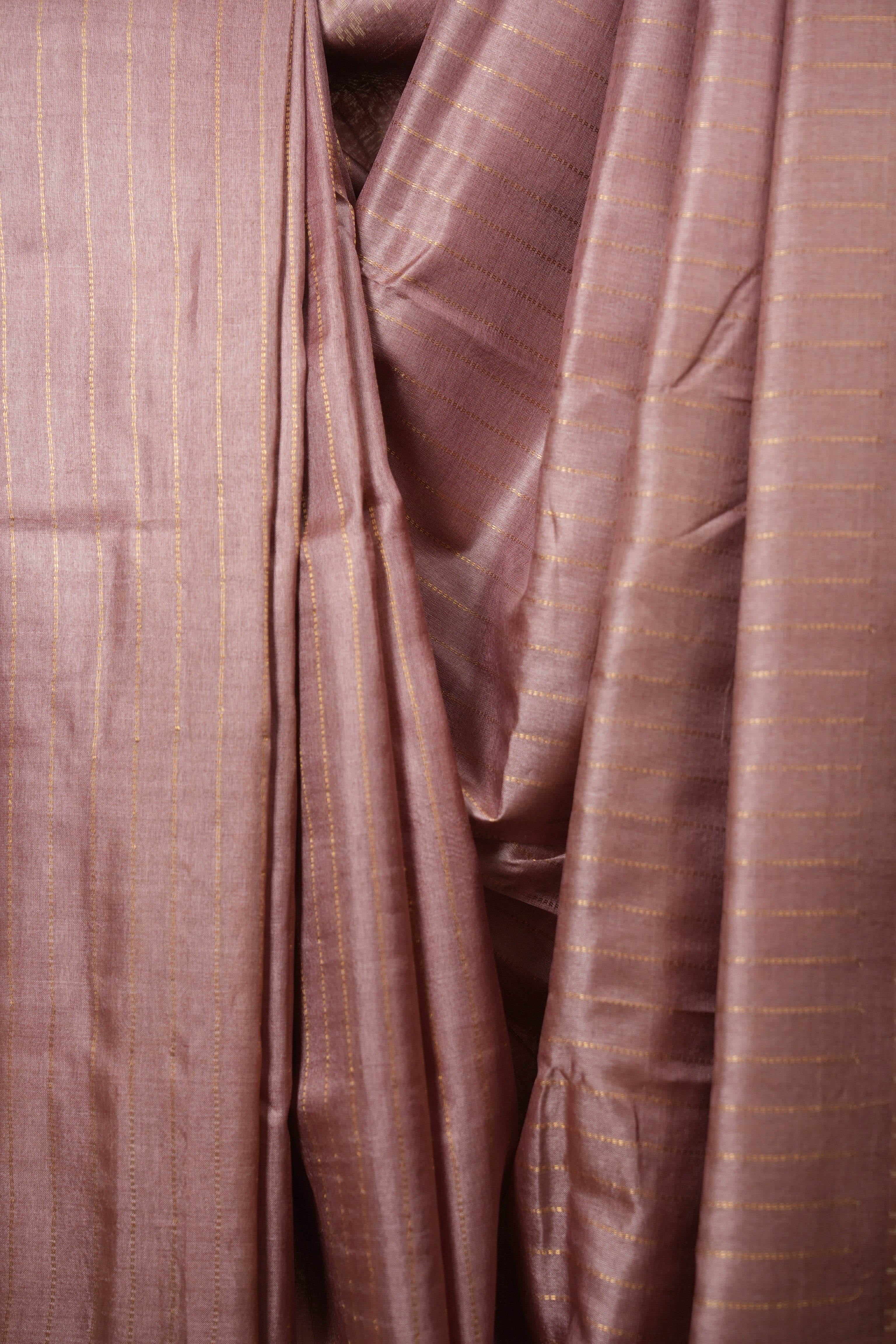 Mauve Tussar Silk Saree - SRMTSS1960