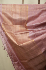 Mauve Tussar Silk Saree - SRMTSS1960