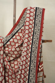 Maroon HBP Cotton Saree - SRMCS3026