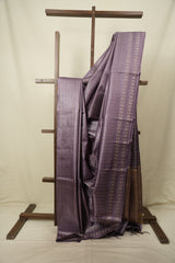 Purple Tussar Silk Saree - SRPTSS1964