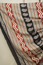 Maroon HBP Cotton Saree - SRMCS3026