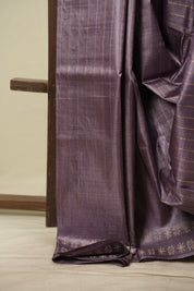 Purple Tussar Silk Saree - SRPTSS1964
