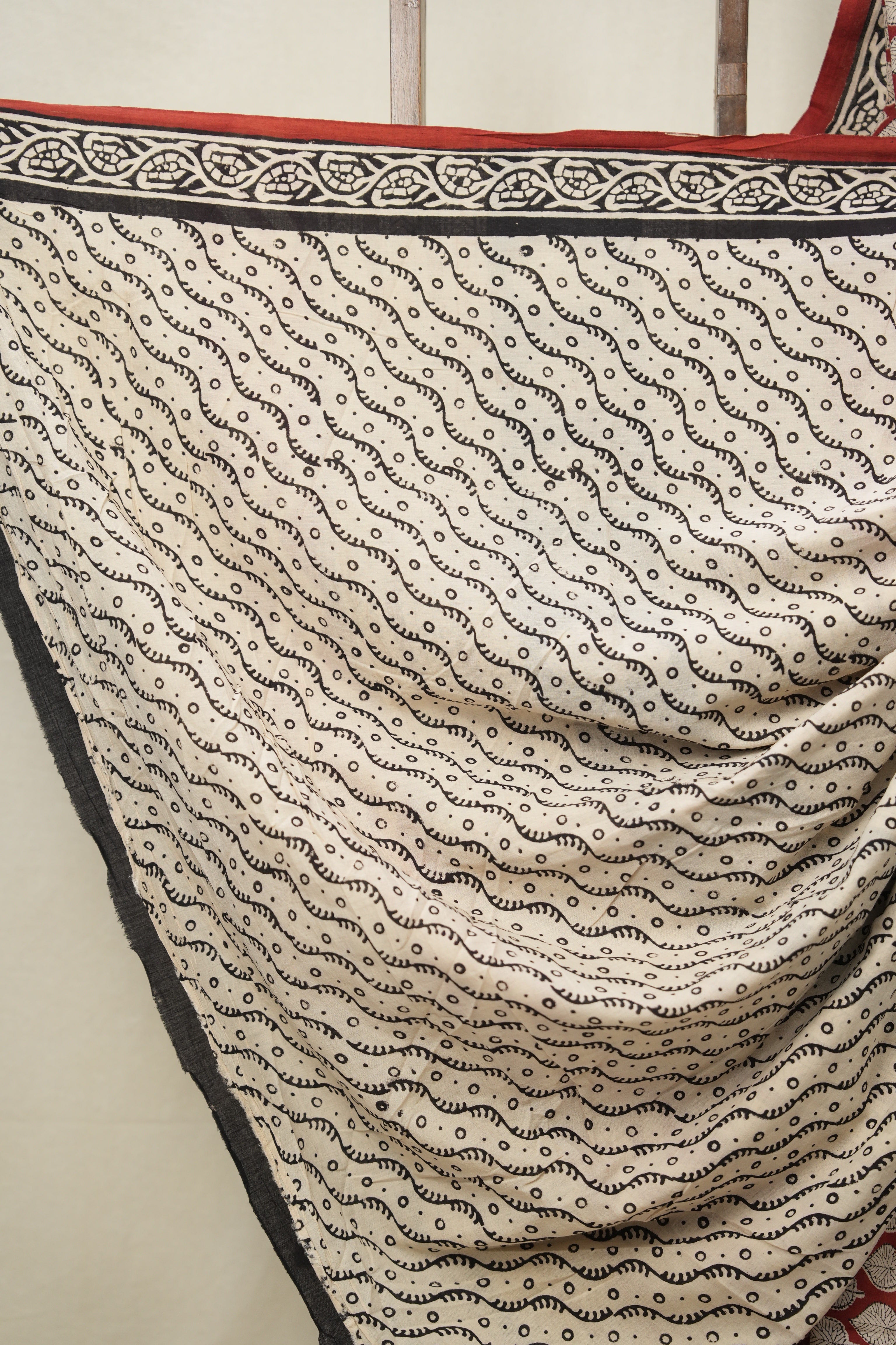 Maroon HBP Cotton Saree - SRMCS3026