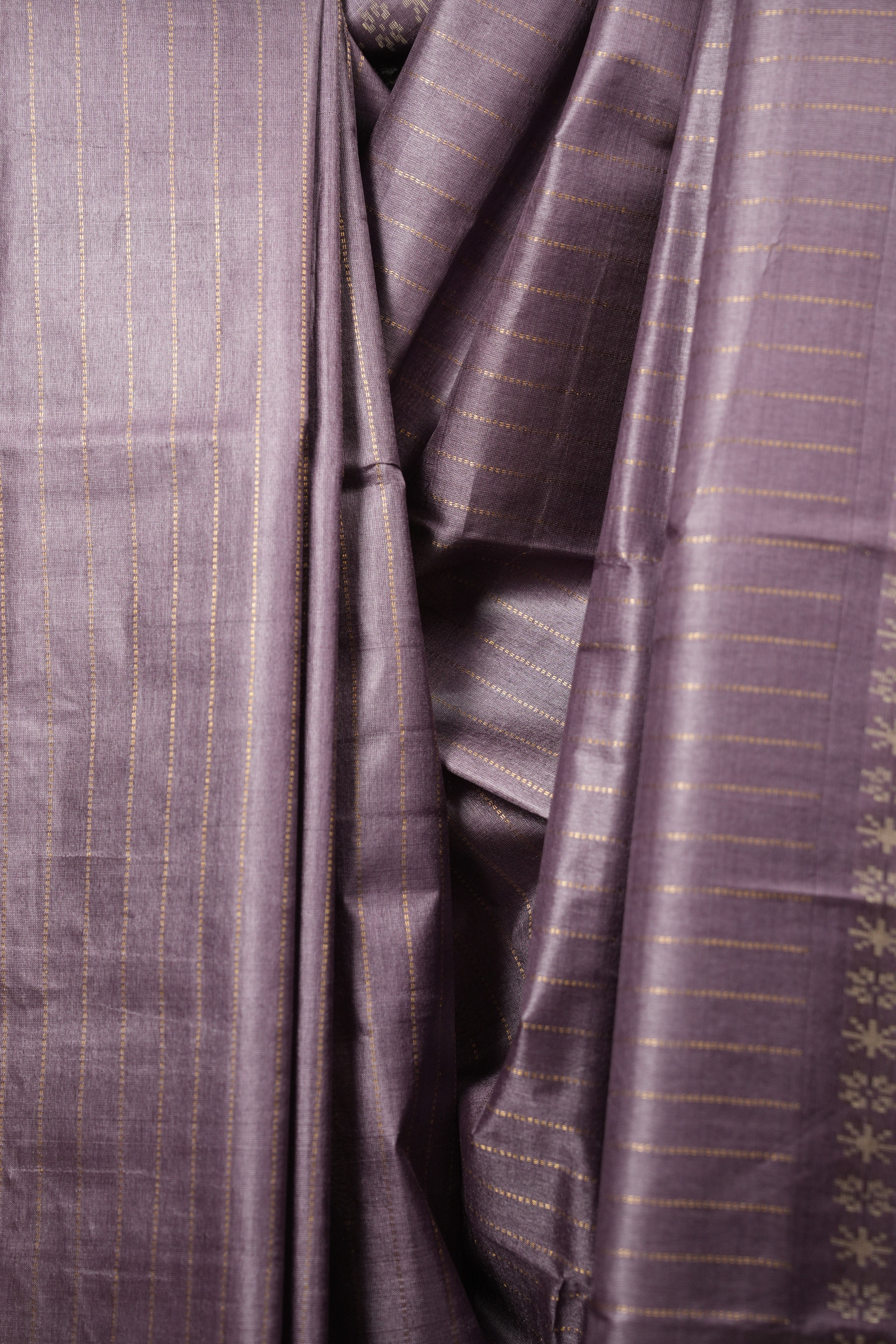 Purple Tussar Silk Saree - SRPTSS1964