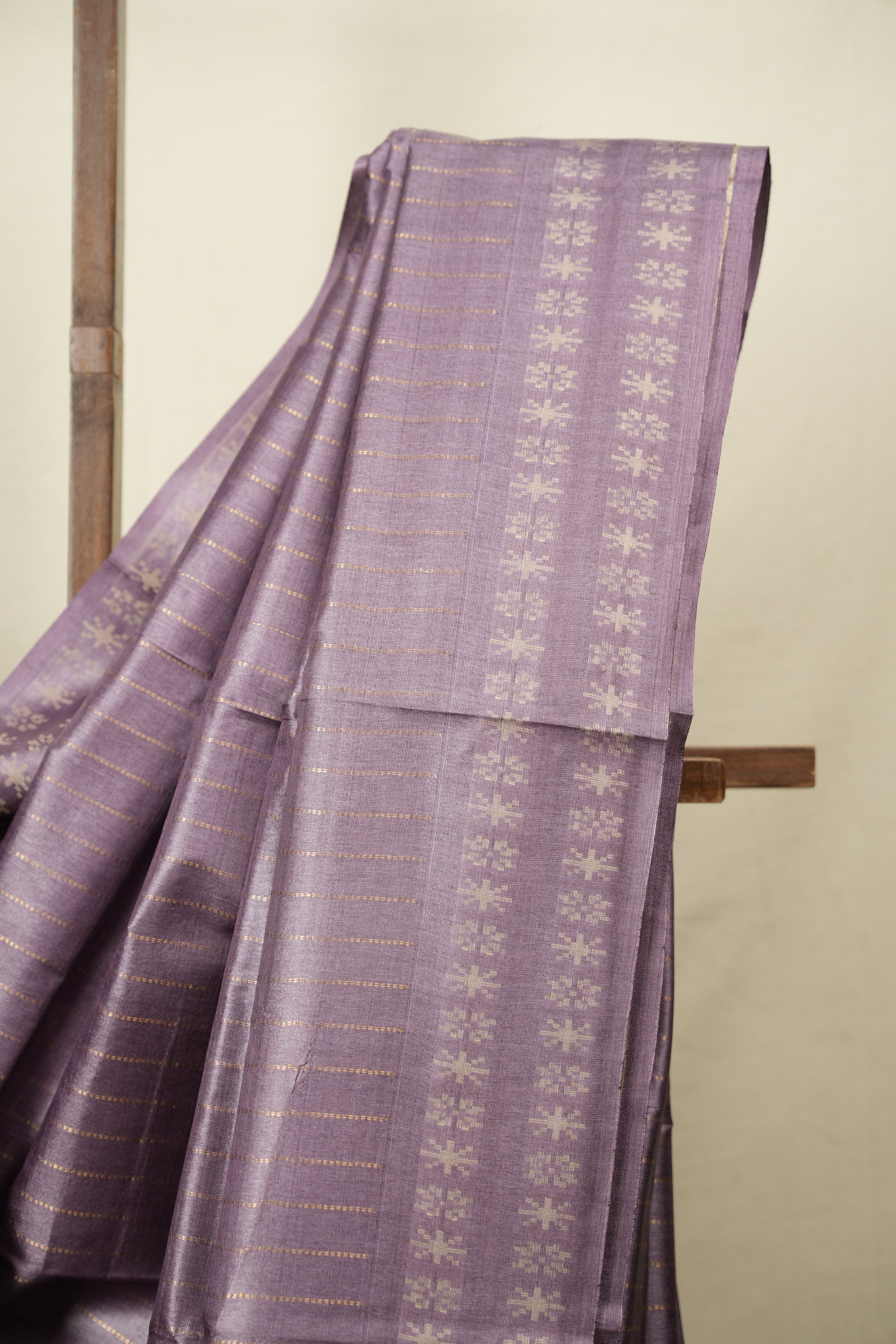 Purple Tussar Silk Saree - SRPTSS1964
