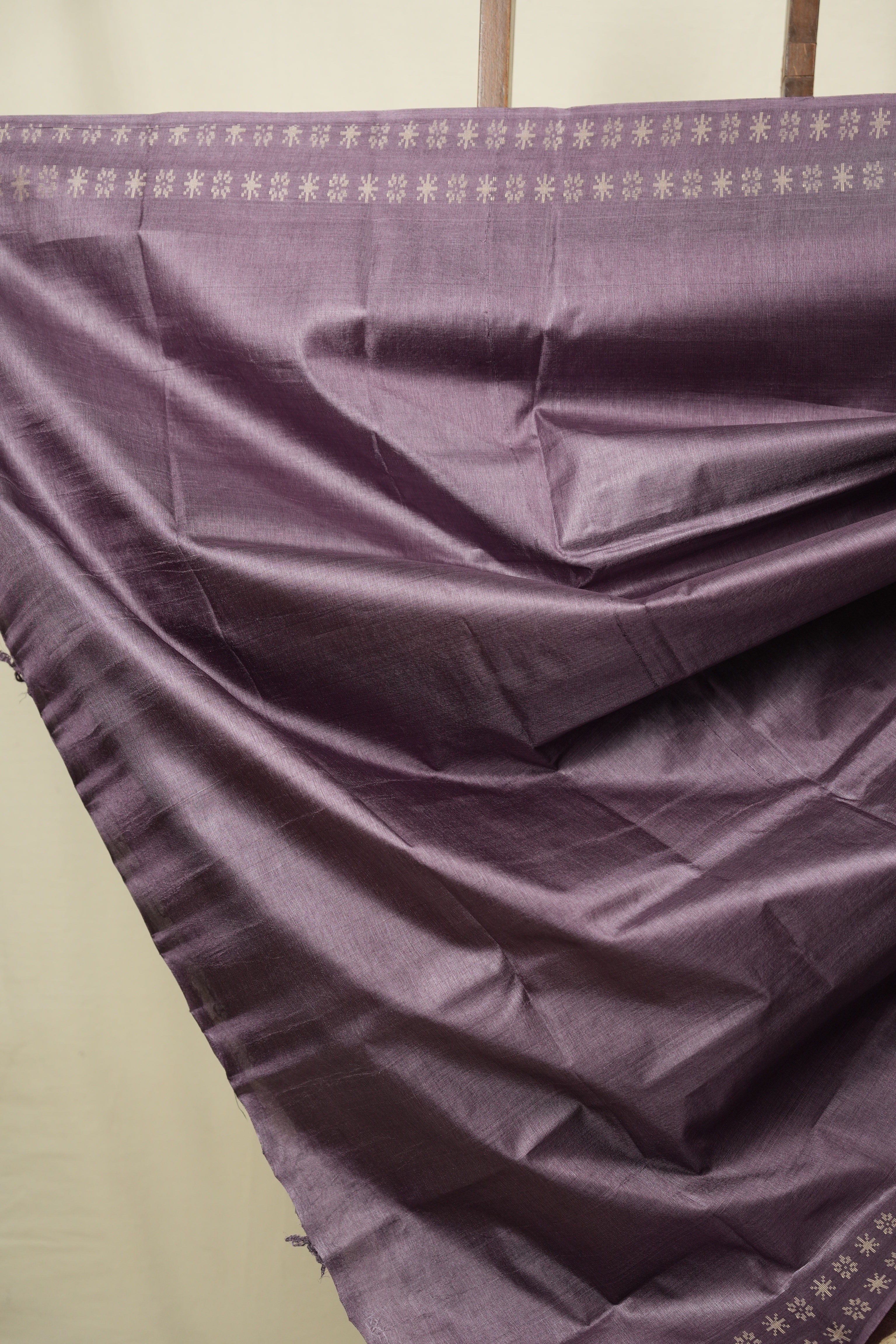 Purple Tussar Silk Saree - SRPTSS1964