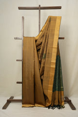 Yellow Gold Raw Silk Saree - SRYGRSS801