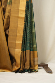 Yellow Gold Raw Silk Saree - SRYGRSS801