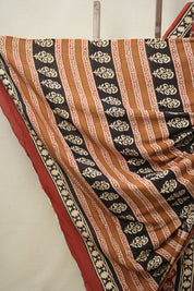 Maroon HBP Cotton Saree - SRMCS3027