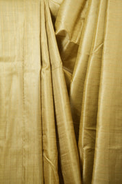 Olive Yellow Tussar Silk Saree - SROYTSS1965