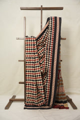 Cream HBP Cotton Saree - SRCCS3024