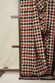 Cream HBP Cotton Saree - SRCCS3024