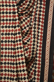 Cream HBP Cotton Saree - SRCCS3024