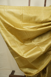 Olive Yellow Tussar Silk Saree - SROYTSS1965