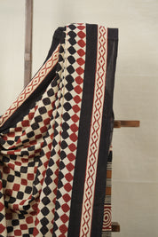 Cream HBP Cotton Saree - SRCCS3024