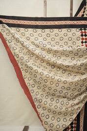 Cream HBP Cotton Saree - SRCCS3024