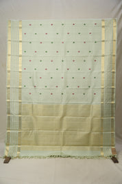 Pastel Mint Green Kanjivaram Silk Saree - SRPMGKSS1036