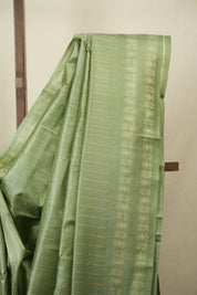 Green Tussar Silk Saree - SRGTSS1966
