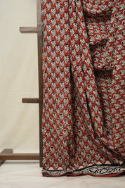 Maroon HBP Cotton Saree - SRMCS3028