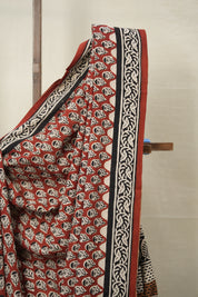 Maroon HBP Cotton Saree - SRMCS3028