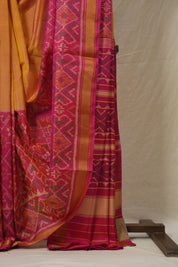 Orange Rajkot Patola Silk Saree - SRORPSS565