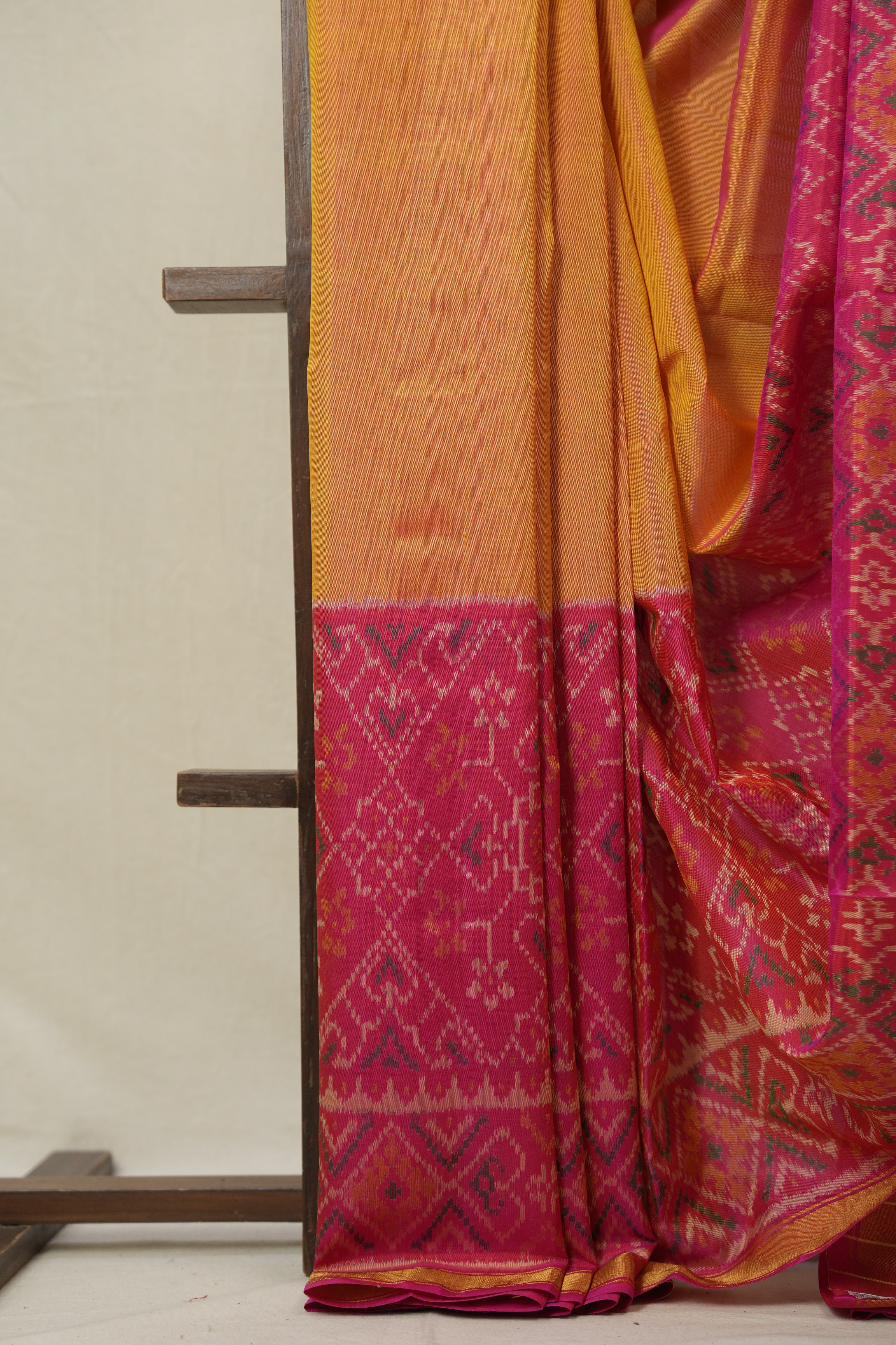 Orange Rajkot Patola Silk Saree - SRORPSS565