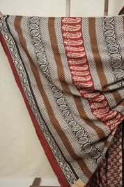 Maroon HBP Cotton Saree - SRMCS3028