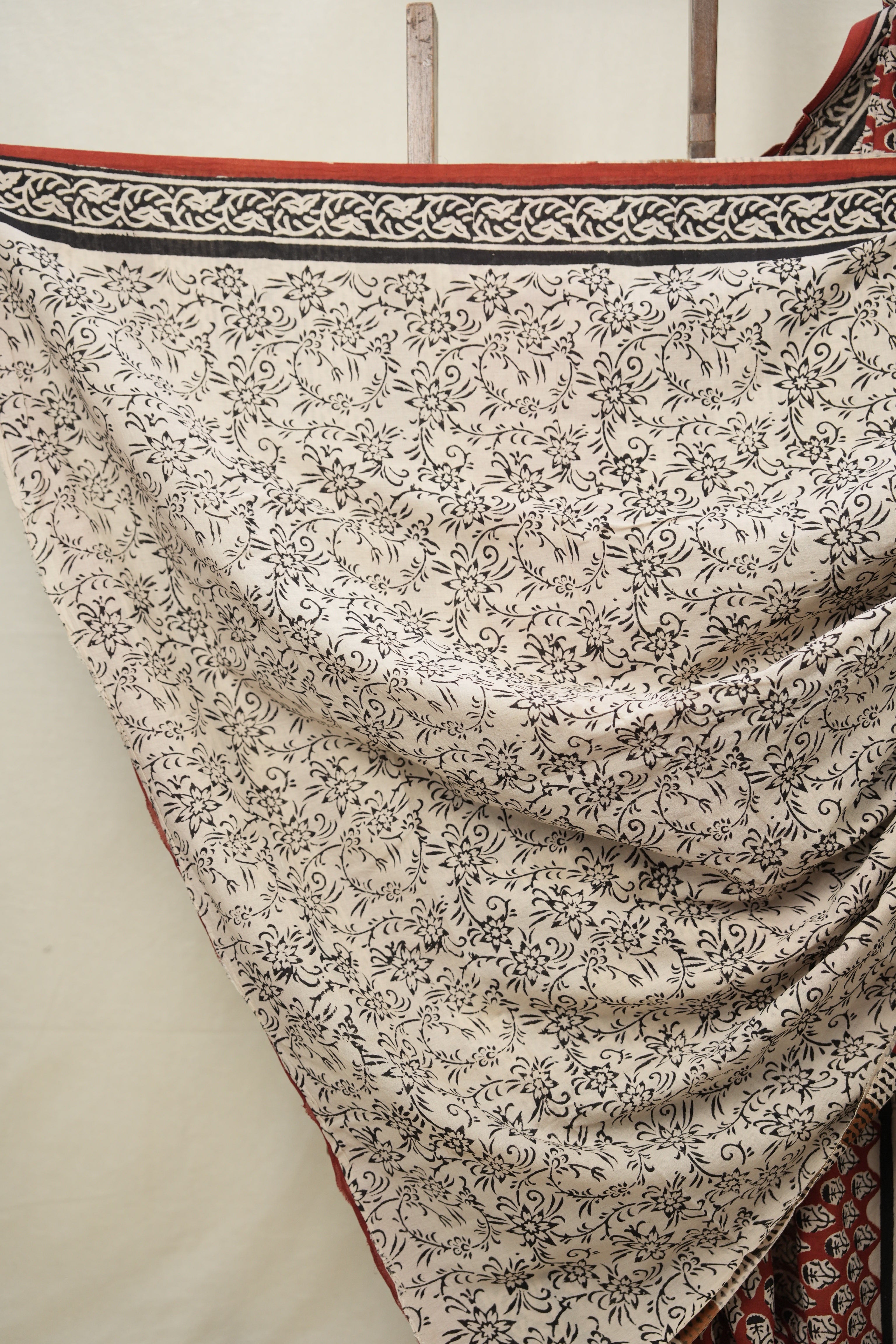 Maroon HBP Cotton Saree - SRMCS3028