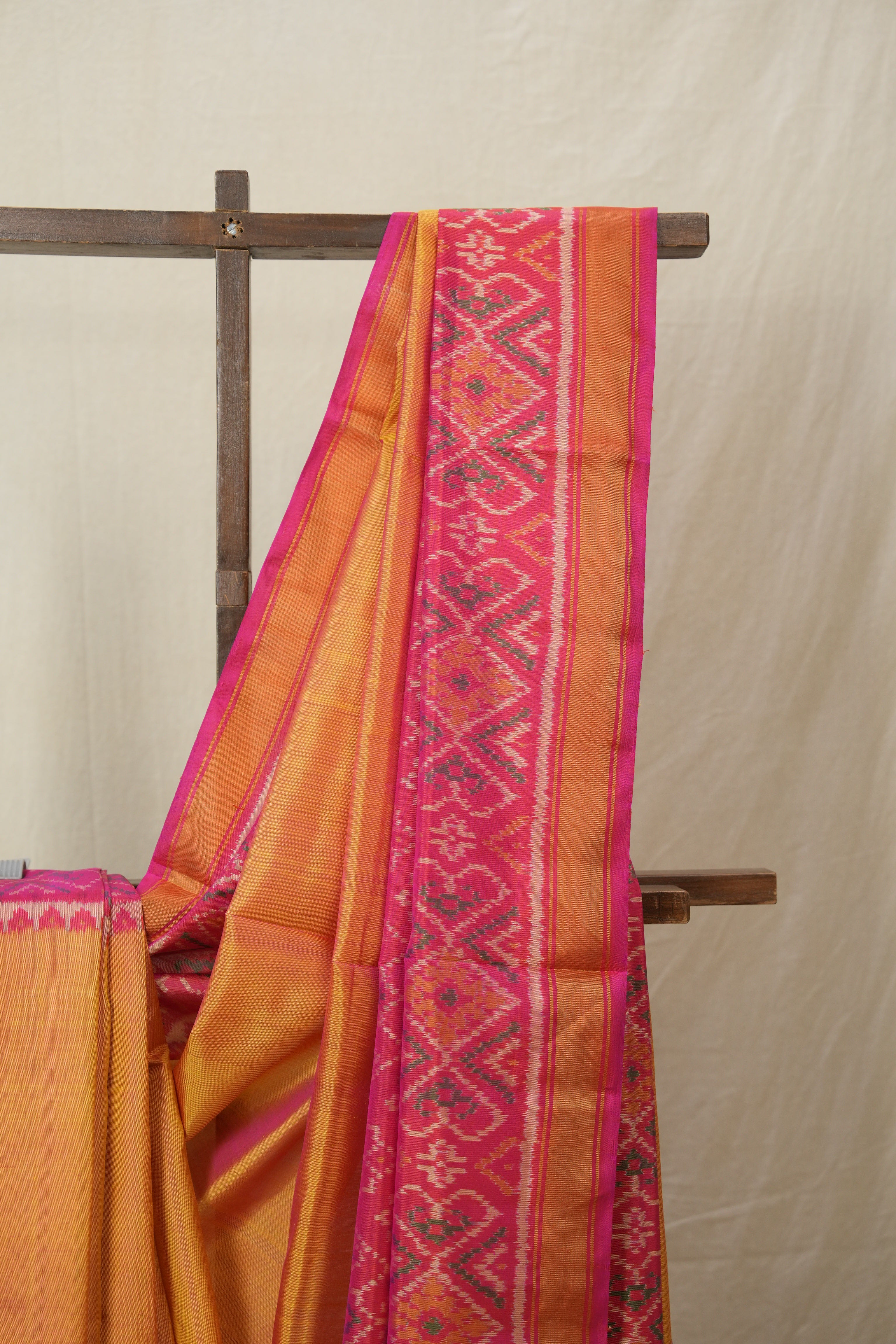 Orange Rajkot Patola Silk Saree - SRORPSS565