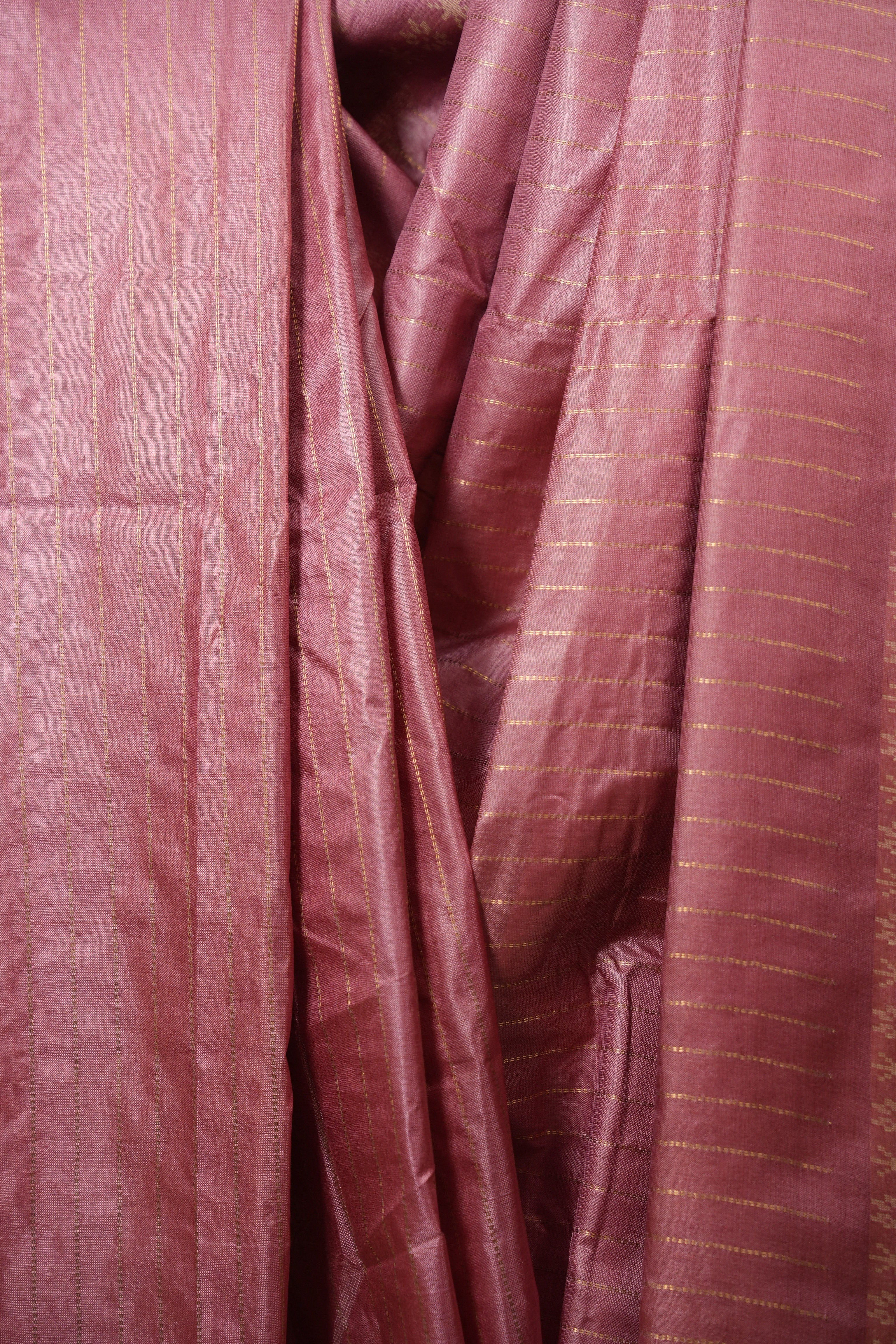Pink Tussar Silk Saree - SRPTSS1968