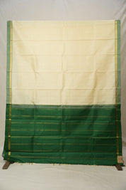 Cream Kanjivaram Silk Saree - SRCKSS1041