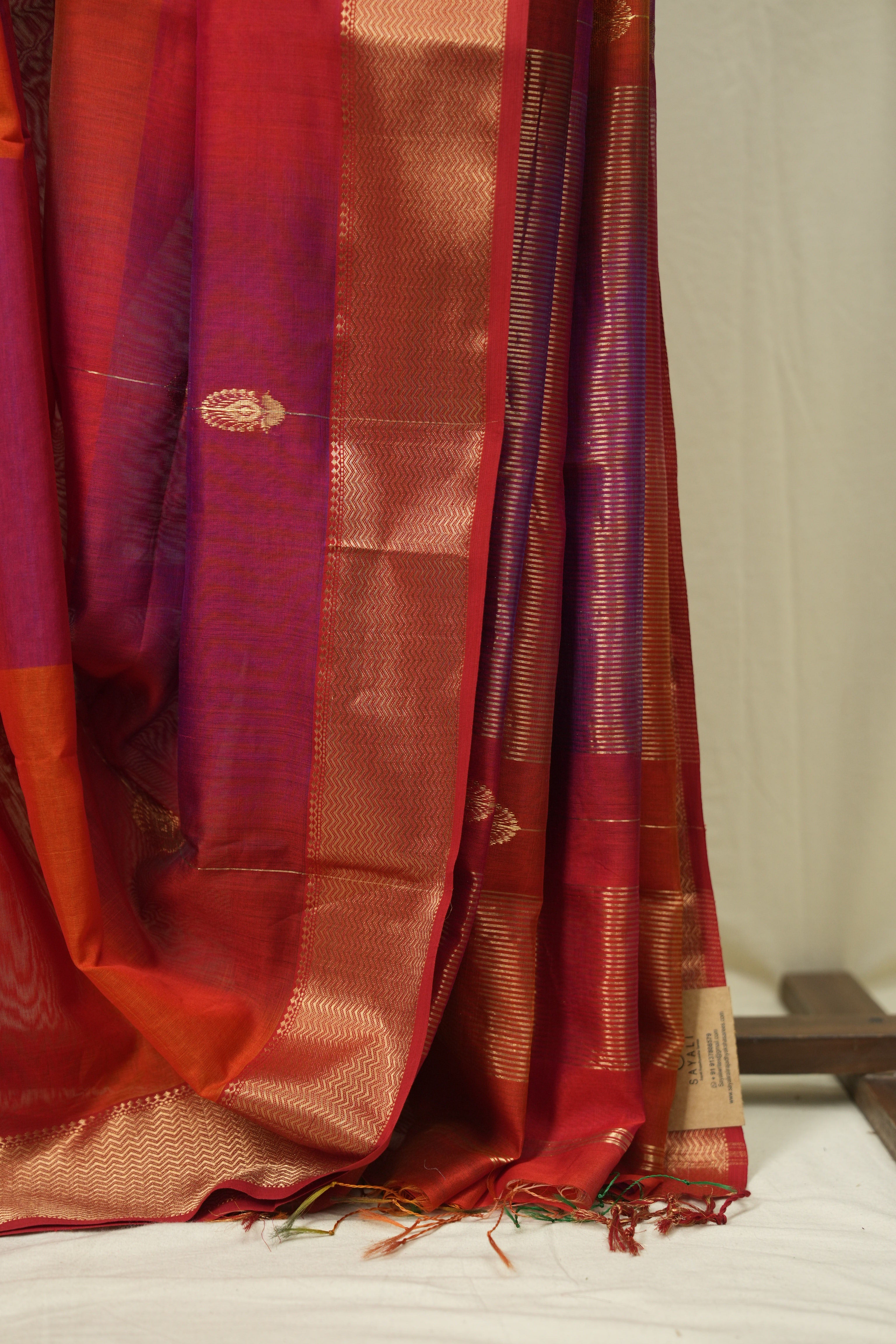 Multicolour Maheshwari Saree - SRMMS1274
