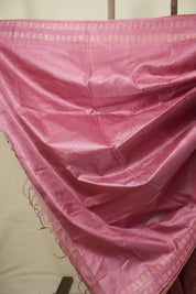 Pink Tussar Silk Saree - SRPTSS1968