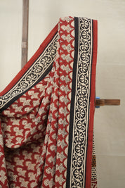 Maroon HBP Cotton Saree - SRMCS3023