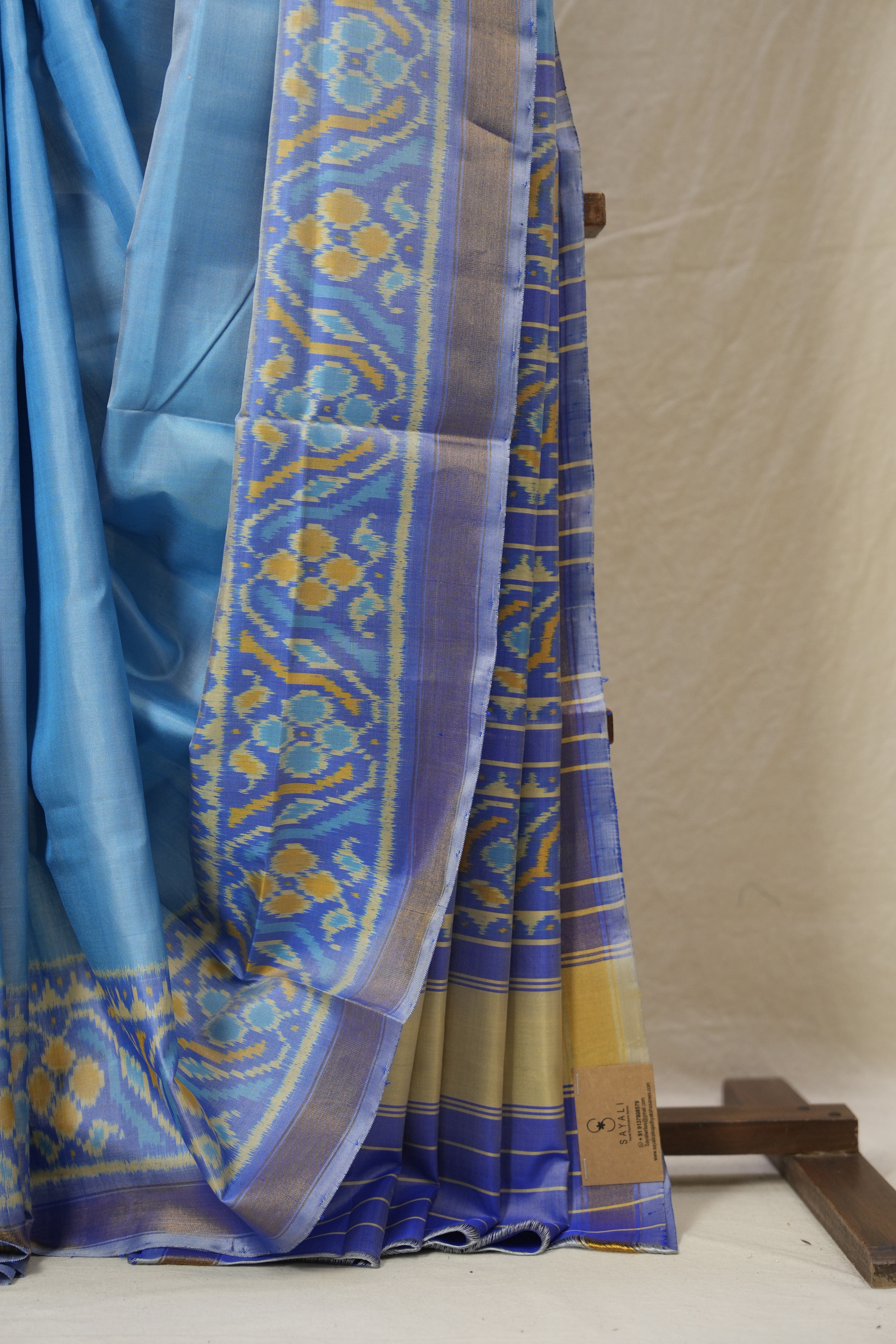 Deep Blue Rajkot Patola Silk Saree - SRDBRPSS568
