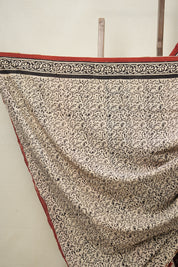 Maroon HBP Cotton Saree - SRMCS3023