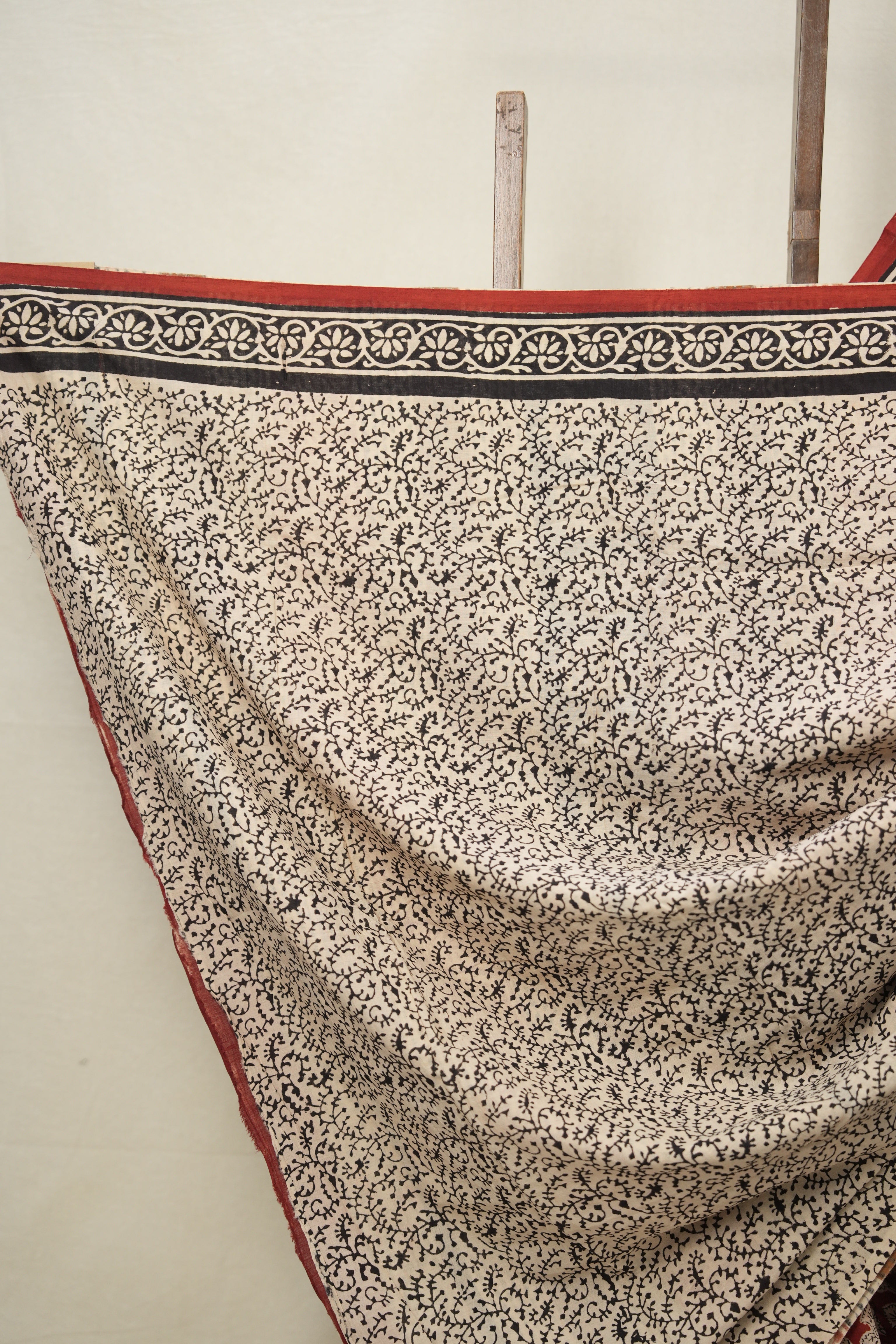 Maroon HBP Cotton Saree - SRMCS3023